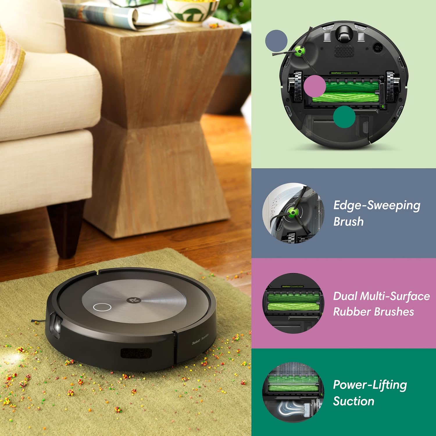 iRobot Roomba j7+ (7550) Self-Emptying Robot Vacuum – Uses PrecisionVision Navigation to Identify & Avoid Objects Like Socks, Shoes, & Pet Waste, Smart Mapping, Self-Empty for Up to 60 Days - Customer Photo 1