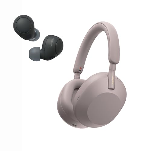 Sony WH-1000XM5 Premium Noise Canceling Headphones, Auto NC Optimizer, 30-Hour Battery, Alexa Voice Control, Black - Customer Photo 1