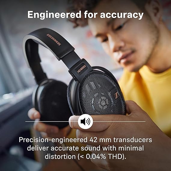 Sennheiser HD 660S2 - Audiophile Open-Back Over-Ear Headphones with Deep Bass Extension and Refined Acoustic Performance, Headphones for PC, Music, Gaming, Podcasts, Premium Black - Customer Photo 1