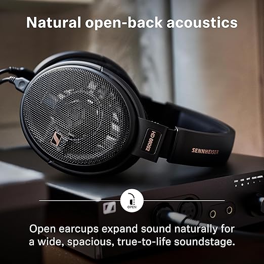 Sennheiser HD 660S2 - Audiophile Open-Back Over-Ear Headphones with Deep Bass Extension and Refined Acoustic Performance, Headphones for PC, Music, Gaming, Podcasts, Premium Black - Customer Photo 2