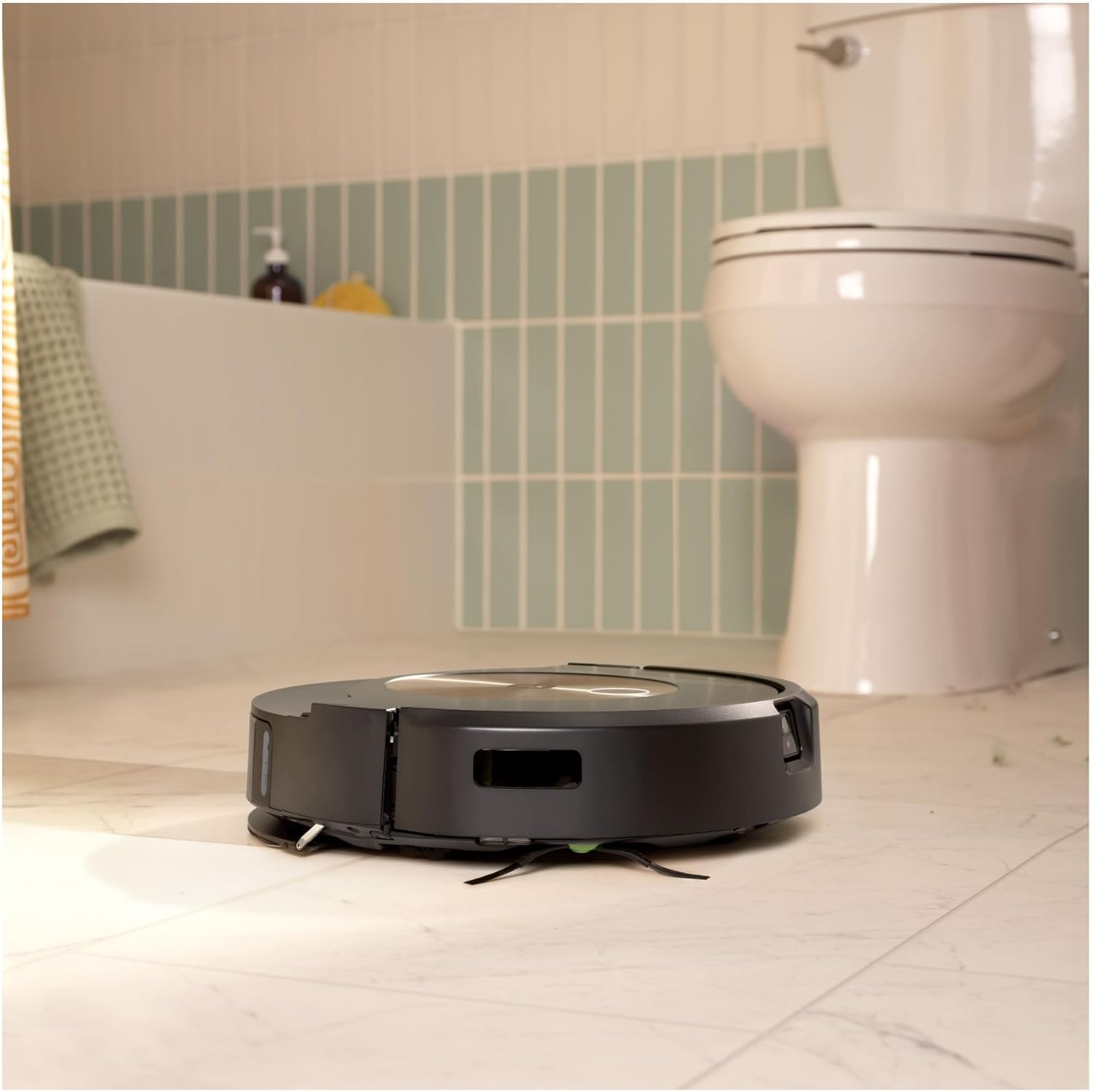 iRobot Roomba j9+ Self-Emptying Robot Vacuum – Powerful Suction, Identifies and Avoids Obstacles Like pet Waste, Self-Empties for 60 Days, Best for Homes with Pets, Smart Mapping, Works with Alexa​ - Customer Photo 1
