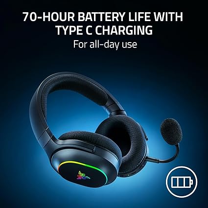 Razer Barracuda X Chroma Wireless Gaming Headset: 2.4GHz Wireless & Bluetooth - Lightweight - Chroma RGB - 40mm Drivers - Cardioid Mic - 70 Hr Battery - for PC, Mac, PS5, Switch 2, Smartphone - Black Customer Review Razer Barracuda X Chroma Wireless Gaming Headset: 2.4GHz Wireless & Bluetooth - Lightweight - Chroma RGB - 40mm Drivers - Cardioid Mic - 70 Hr Battery - for PC, Mac, PS5, Switch 2, Smartphone - Black - Customer Photo 1