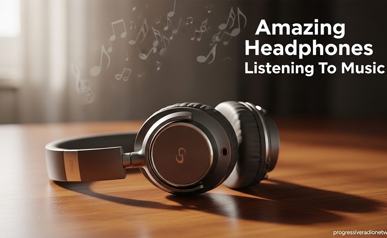 Amazing Headphones Listening To Music