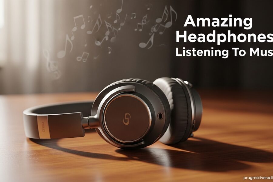 Amazing Headphones Listening To Music