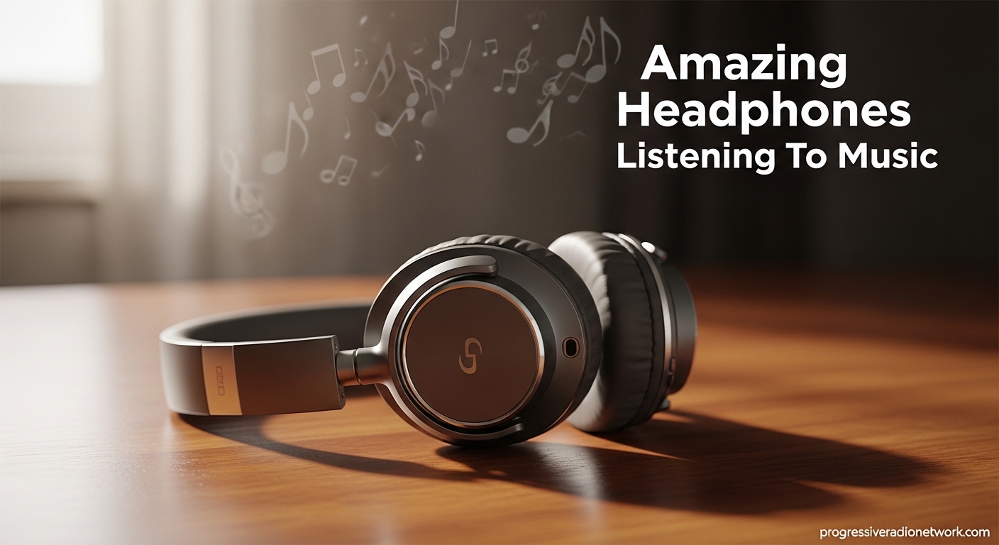 Amazing Headphones Listening To Music