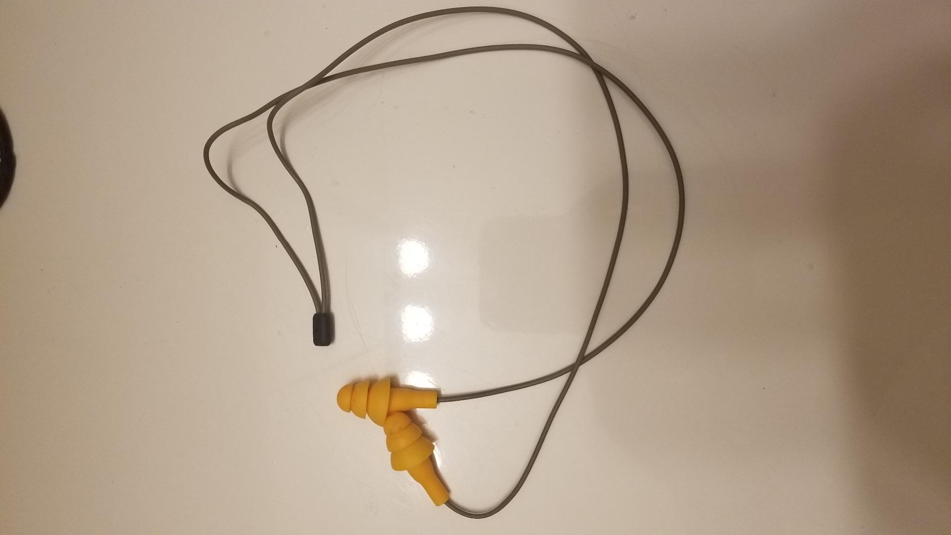 Elgin Ruckus Earplug Headphones, ANSI Certified 25dB Noise Reduction, IP65 Rated for Dust and Water Resistance, Ideal for Construction and Outdoor Work, Durable Kevlar-Reinforced Cables, Stealth Black - Customer Photo 1