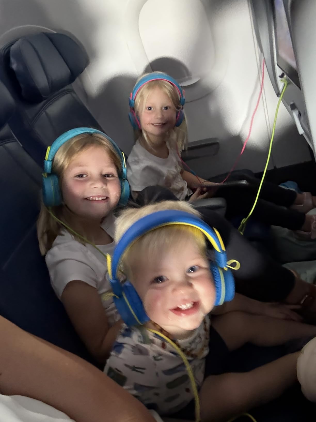 Kids Headphones-Noot Products K33 Foldable Stereo Tangle-Free 5ft Long cord 3.5mm Jack Plug in Wired On-Ear Headset for Children/Teens/Boys/Girls/ipad/School/Kindle/Travel/Plane/Tablet (Electric Blue) - Customer Photo 1
