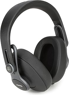 AKG Pro Audio K371 Wired Over-Ear, Closed-Back, Foldable Professional Recording Studio Headphones, Studio Monitor Mixing, Podcast, DJ Stereo Headsets, Black AKG Pro Audio K371 Wired Over-Ear, Closed-Back, Foldable Professional Recording Studio Headphones, Studio Monitor Mixing, Podcast, DJ Stereo Headsets, Black - AKG