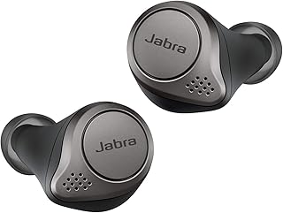 Jabra Elite 75t– True Wireless Earbuds with Charging Case, Titanium Black – Active Noise Cancelling Bluetooth Earbuds with a Comfortable, Secure Fit, Long Battery Life, Great Sound - Jabra