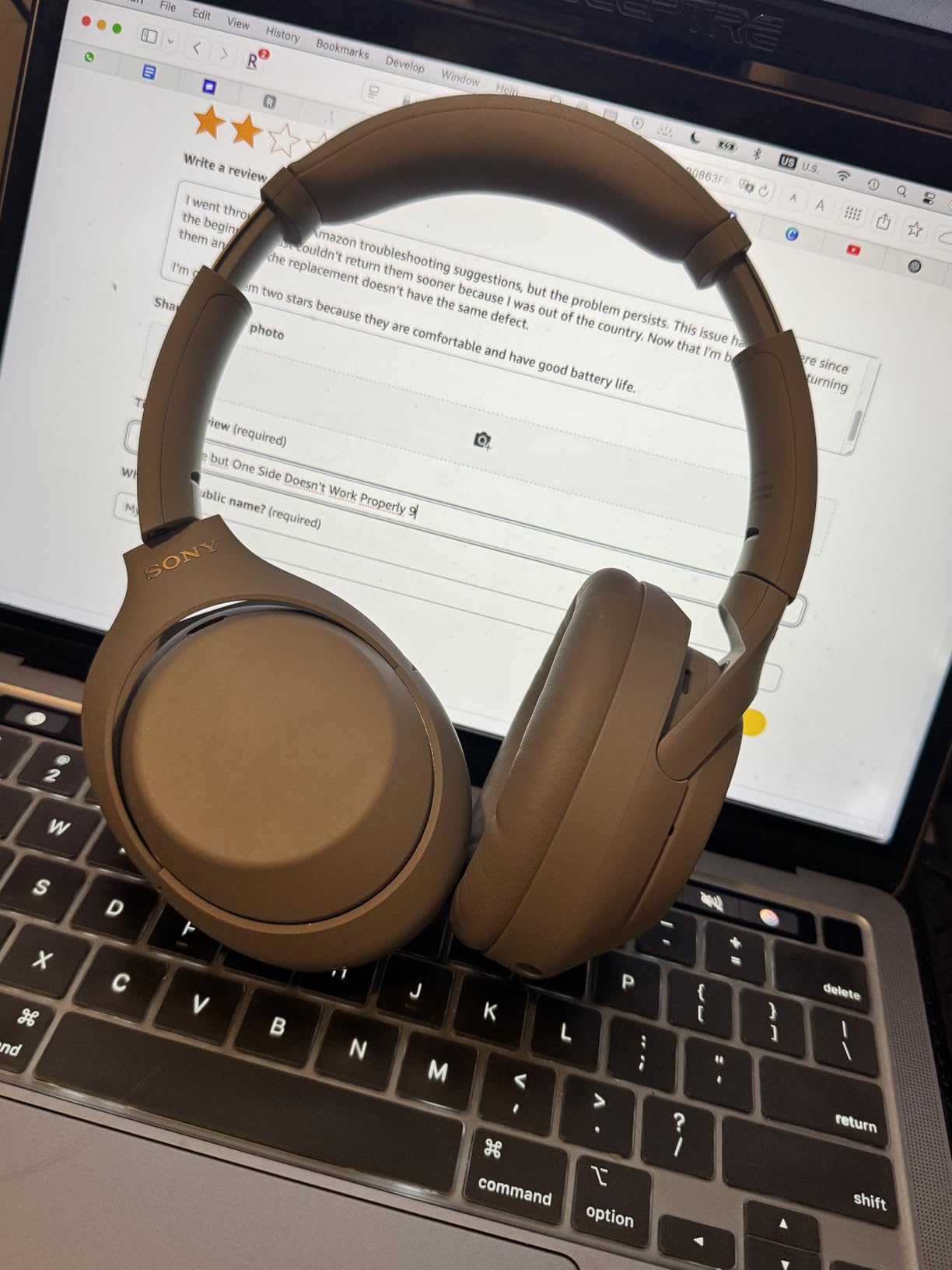 Sony WH-1000XM4 Wireless Premium Noise Canceling Overhead Headphones with Mic for Phone-Call and Alexa Voice Control, Black WH1000XM4 - Customer Photo 1