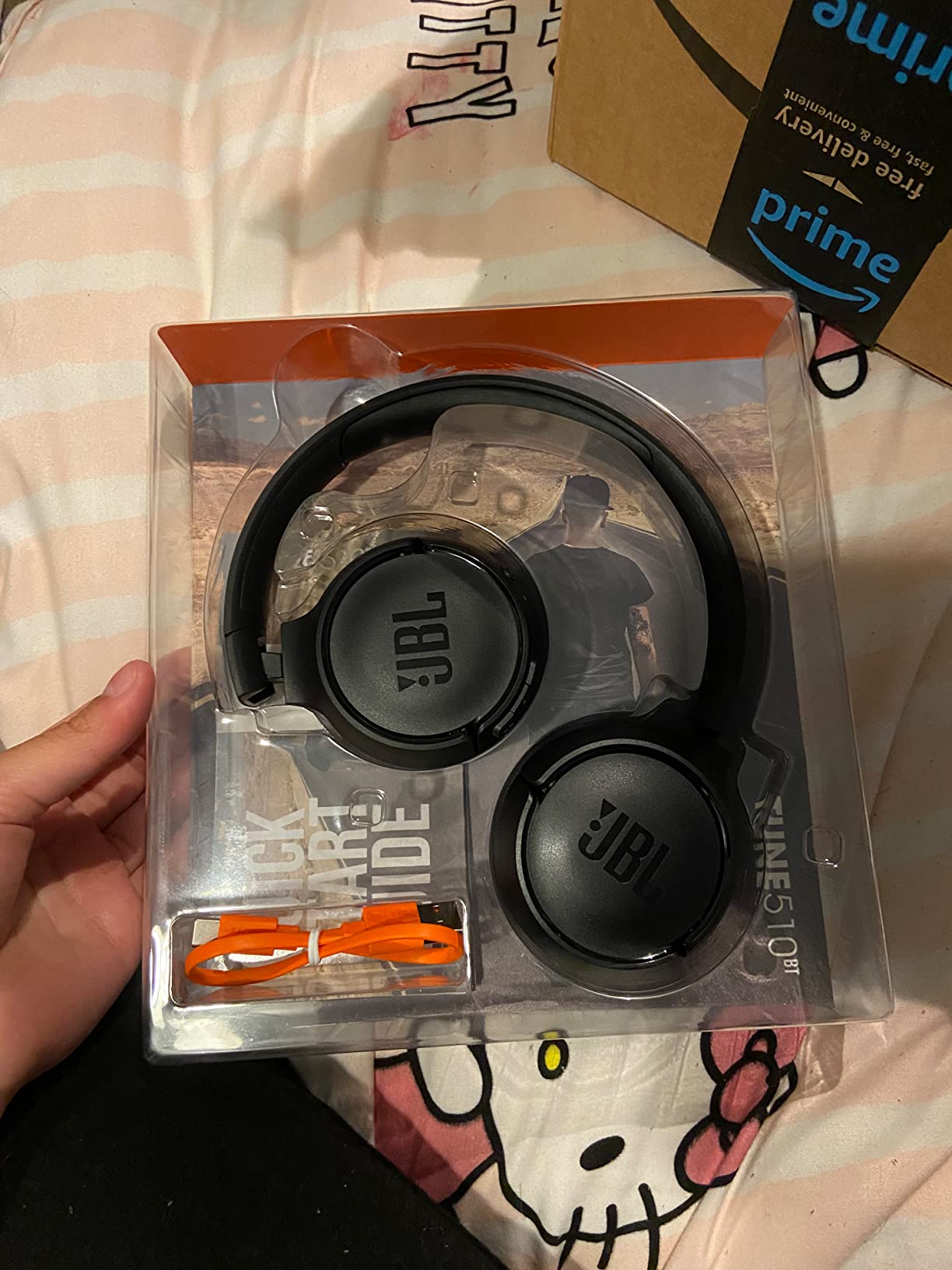 JBL Tune 510BT: Wireless On-Ear Headphones with Purebass Sound - Black - Customer Photo 2