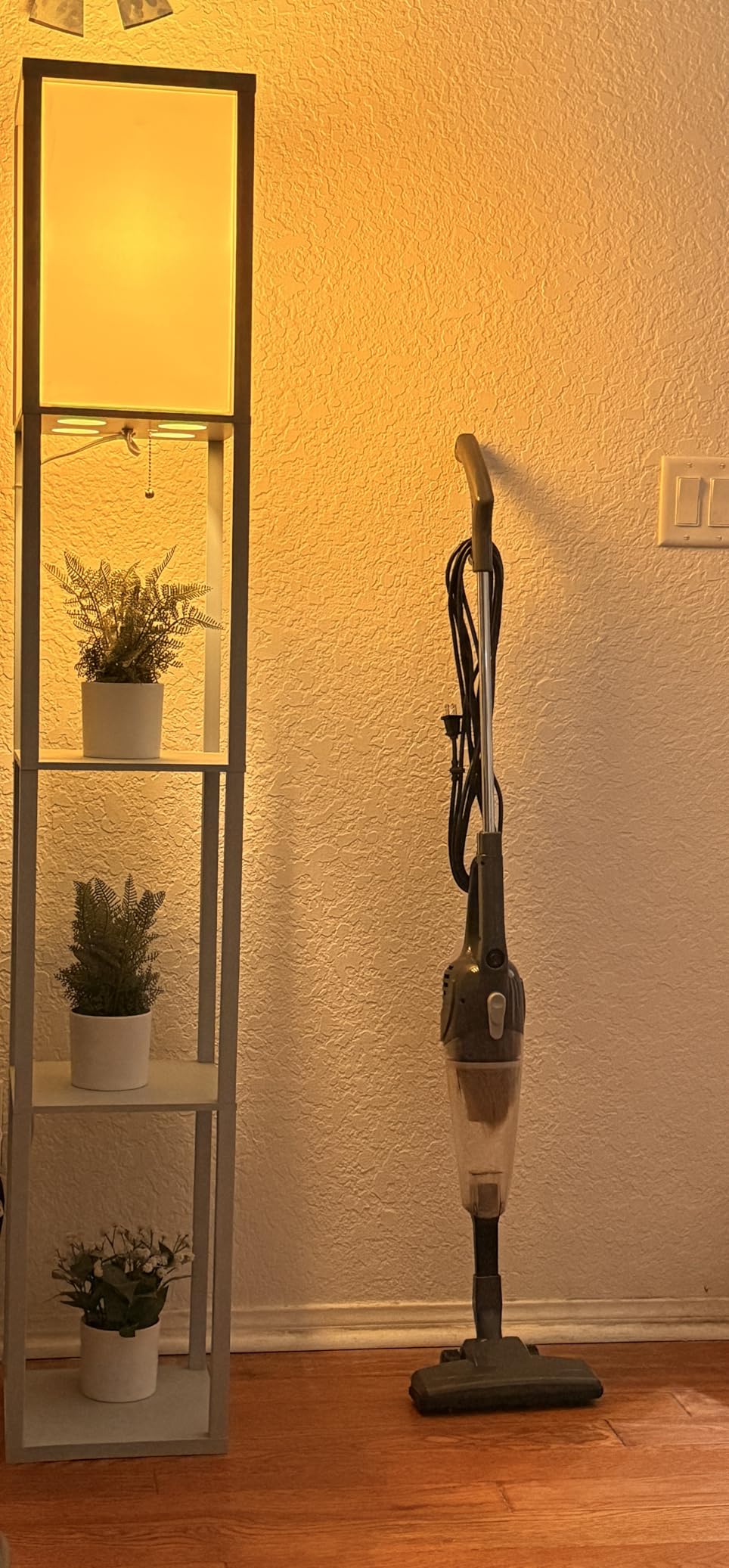 Amazon Basics 2-in-1 Corded Stick Vacuum Cleaner, Convertible to Handheld, Lightweight (3.9 LBS), with Washable Filter, Crevice Tools, 0.5L Dust Cup, 19.7-Ft Cord, 300W, Black - Customer Photo 1