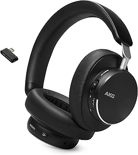 AKG N9 Hybrid - Wireless Over-Ear Noise Cancelling Headphones, 2.4GHz USB-C dongle and BT, Hi-Res Quality AKG Sound, True Adaptive Noise Cancelling, Zoom Certified Superior Call Quality (Black) AKG N9 Hybrid - Wireless Over-Ear Noise Cancelling Headphones, 2.4GHz USB-C dongle and BT, Hi-Res Quality AKG Sound, True Adaptive Noise Cancelling, Zoom Certified Superior Call Quality (Black) - AKG