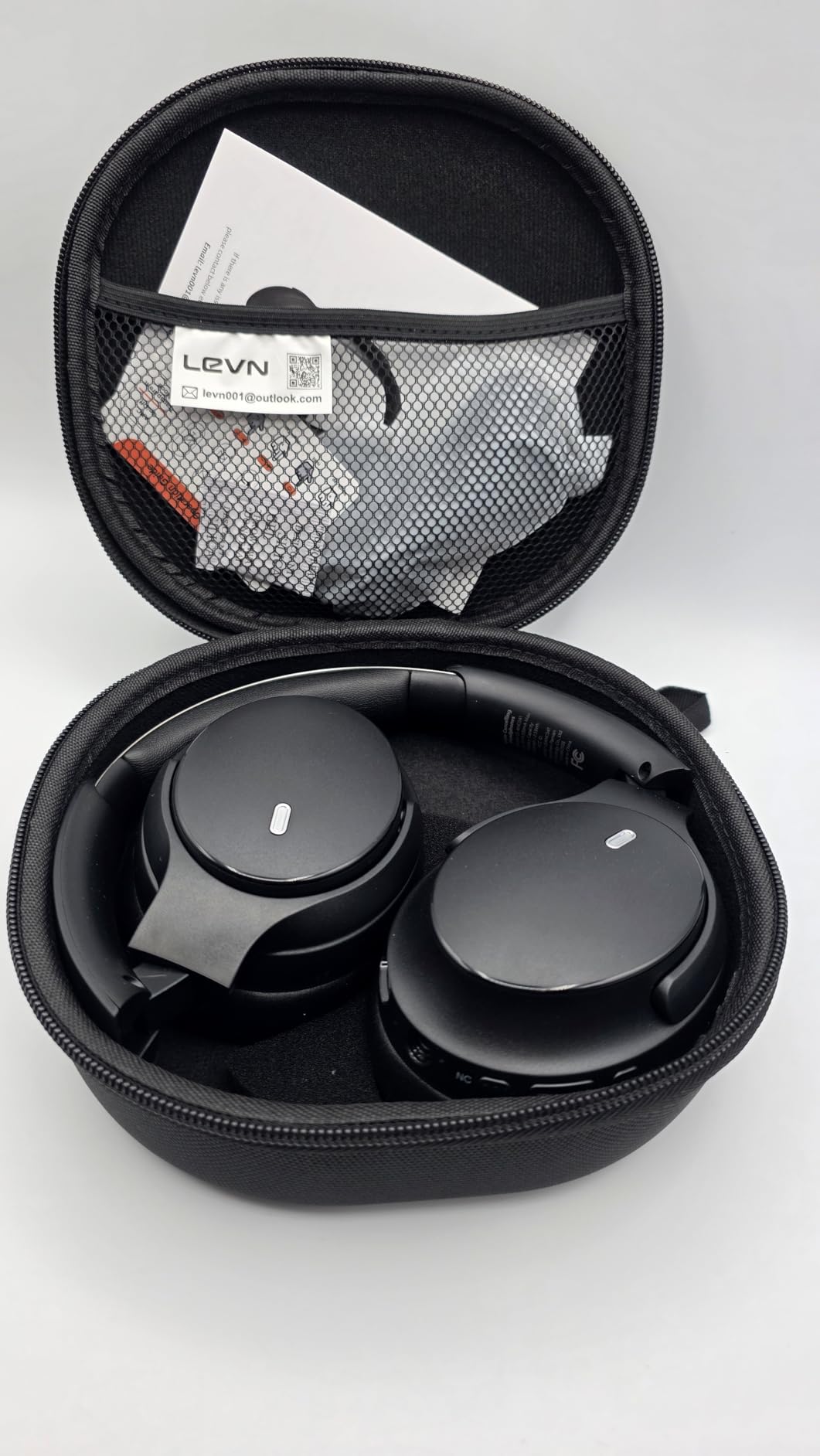 LEVN Hybrid Active Noise Cancelling Headphones, Wireless Headphones Bluetooth 5.4 with Transparent Mode, Hi-Res Audio, Deep Bass, 70H Playtime Over Ear Bluetooth Headset for Work/Travel/Home/Office - Customer Photo 1