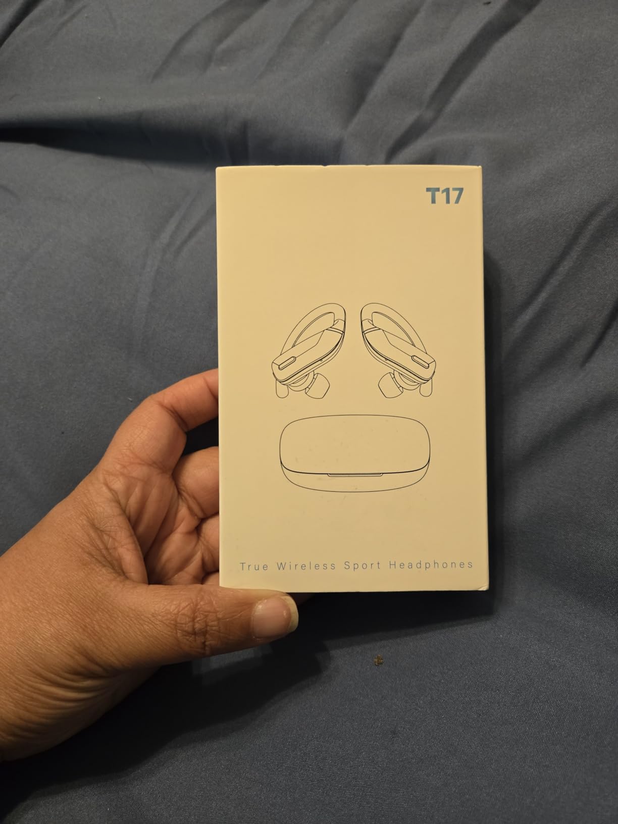 occiam Sport Wireless Earbuds Bluetooth Headphones 80hrs Playtime Deep Bass Ear Buds with Earhook Noise Cancelling Mic Waterproof Earphones for Workout Running Black - Customer Photo 2