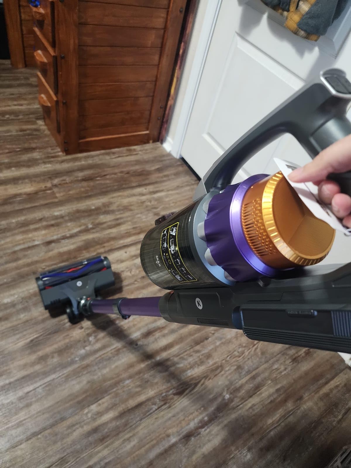 NADALY Cordless Vacuum Cleaner, 650W 55KPA 70Mins Vacuum Cleaners for Home, Anti-Tangle, Self-Standing Stick Vacuum Cordless Rechargeable, Lightweight Vacuum for Hardwood Floors/Pet Hair/Carpet Customer Review NADALY Cordless Vacuum Cleaner, 650W 55KPA 70Mins Vacuum Cleaners for Home, Anti-Tangle, Self-Standing Stick Vacuum Cordless Rechargeable, Lightweight Vacuum for Hardwood Floors/Pet Hair/Carpet - Customer Photo 1