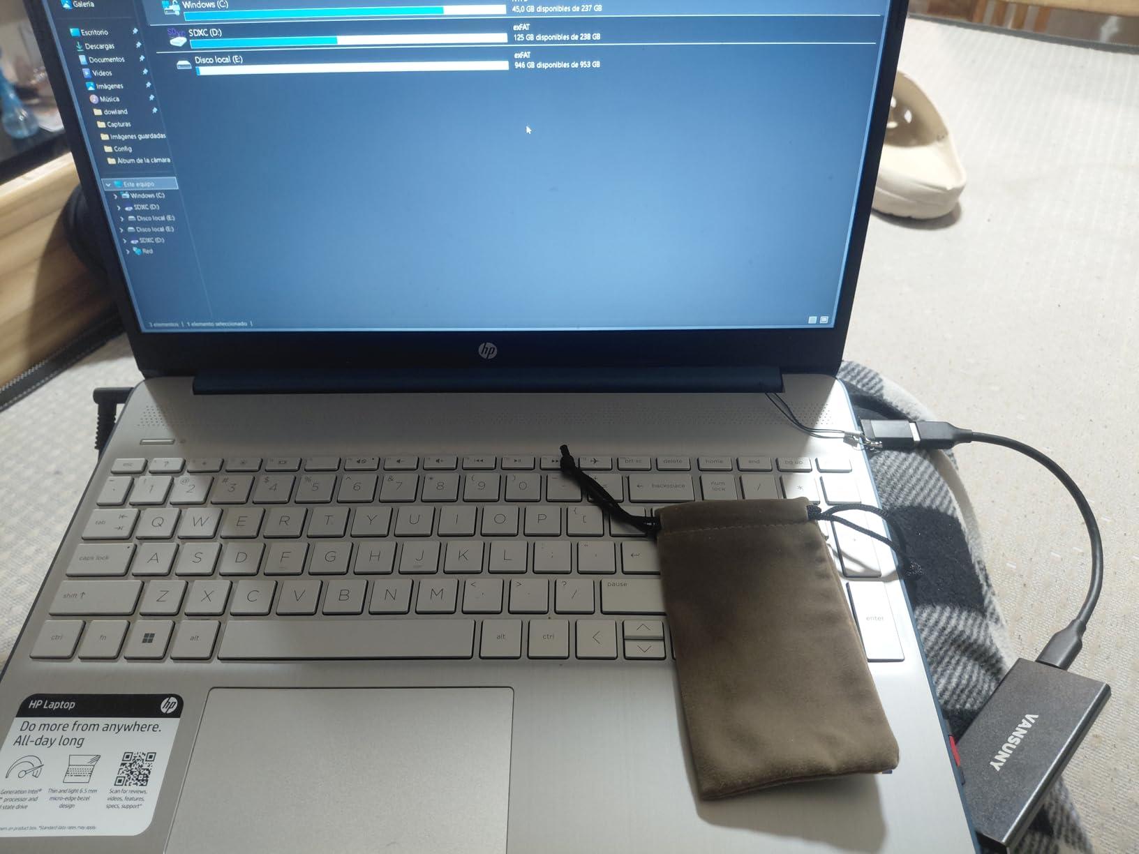 Vansuny 500GB Portable External SSD, USB 3.1 Gen2 450MB/s High-Speed Data Transfer, Metal USB C Mini Portable customer photo 2