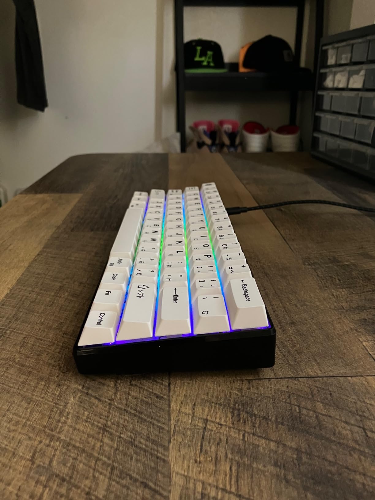 RK61 Wired 60% Mechanical Gaming Keyboard Programmable QMK/VIA RGB Backlit 61 Keys Ultra-Compact Hot Swappable Brown Switch White customer photo 2