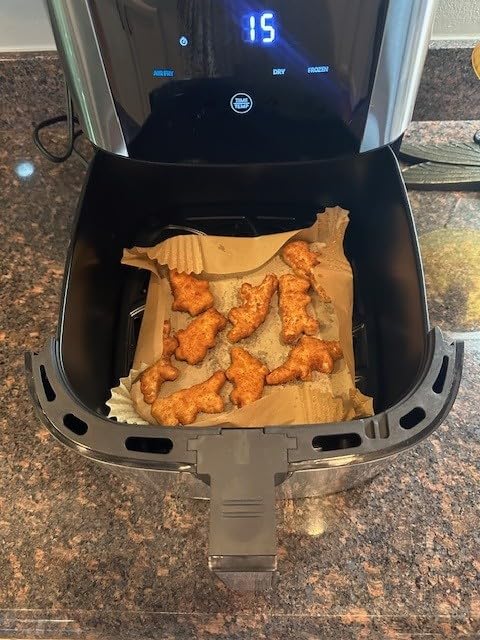 Chefman Air Fryer 8 Qt TurboFry 4-in-1 with 450°F Hi-Fry Option for Crispier Results | Bake, Dehydrate, Frozen | XL Nonstick Dishwasher-Safe Basket | Stainless Steel customer photo 2