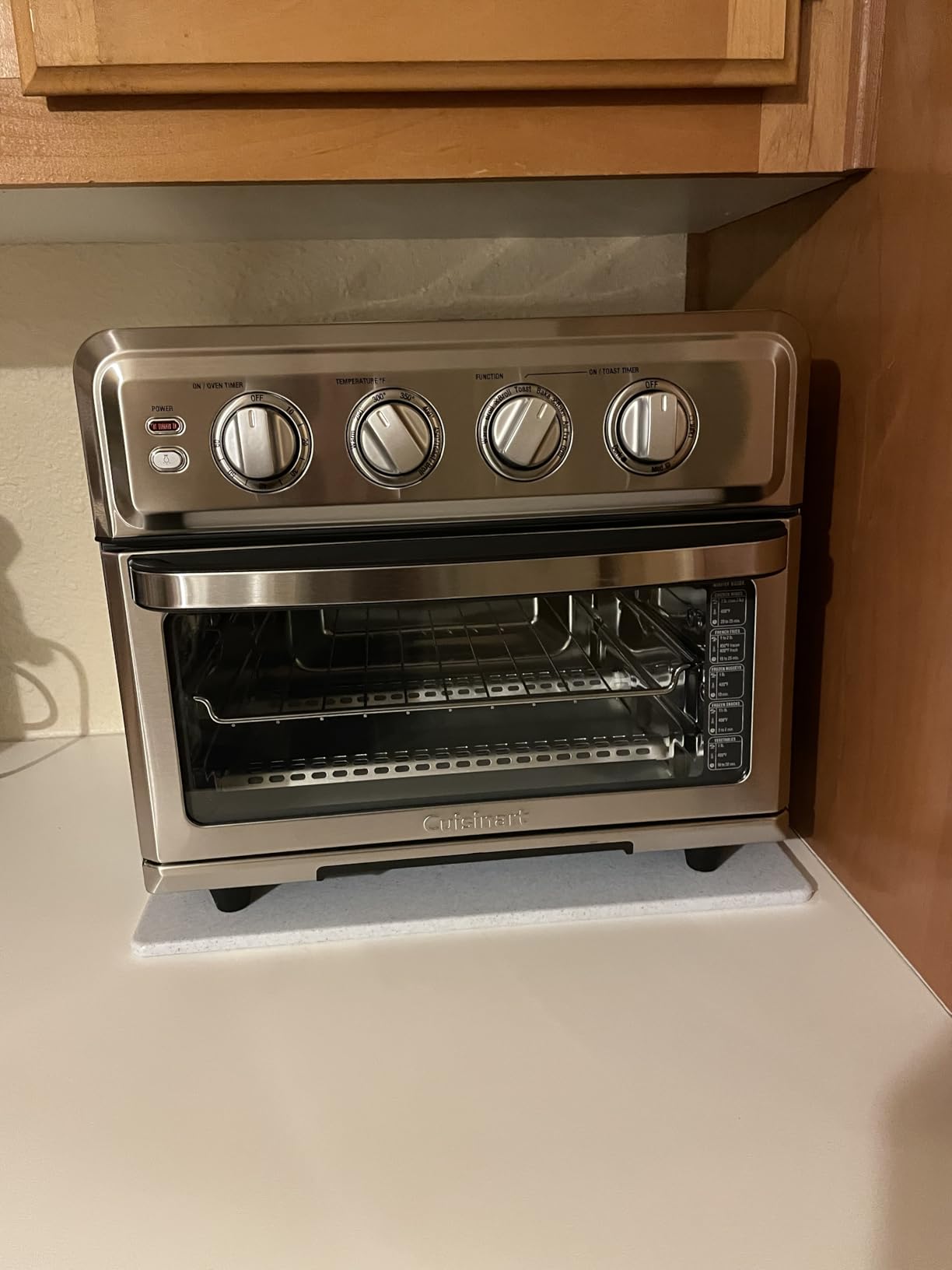 Cuisinart Air Fryer Toaster Oven, 1800W, 8-in-1 with Air Fry, Convection, Broil & Warm, 0.6 Cubic Feet, 60-Minute Timer, TOA-70NAS, Stainless Steel customer photo 2