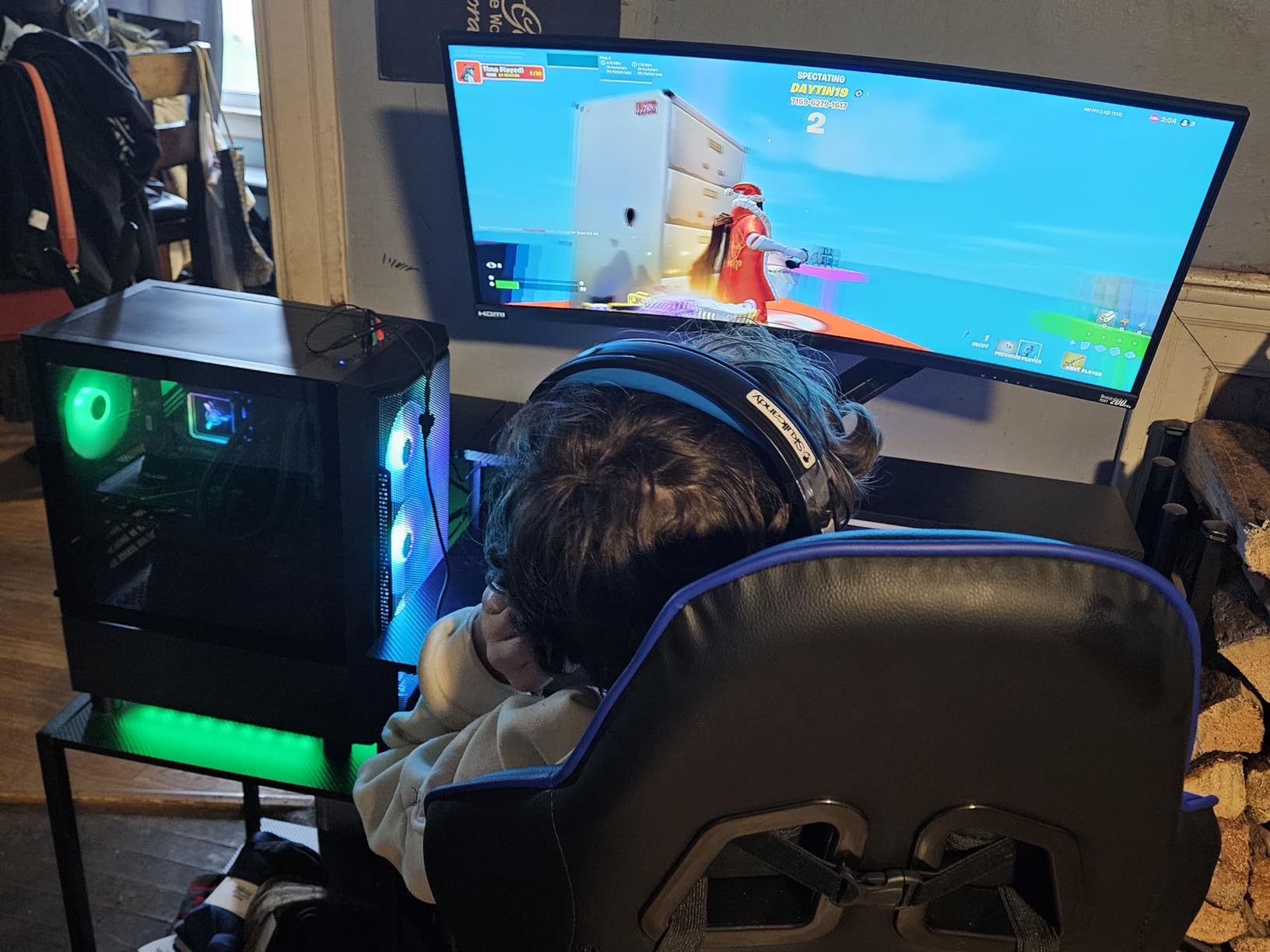 Skytech Gaming Shadow Gaming PC Desktop - Intel Core i7 13700F 2.1 GHz, NVIDIA RTX 4060, 1TB NVME SSD, 16GB DDR4 RAM 3200, 600W Gold PSU, 360mm AIO, 11AC Wi-Fi, Windows 11 Home 64-bit, Black customer photo 2