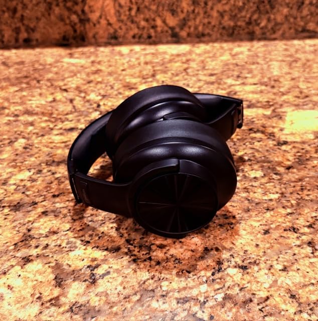 Picun B8 Bluetooth Headphones, 120H Playtime Headphone Wireless Bluetooth with 3 EQ Modes, Low Latency, Hands-Free Calls, Over Ear Headphones for Travel Home Office Cellphone PC Black customer photo 1