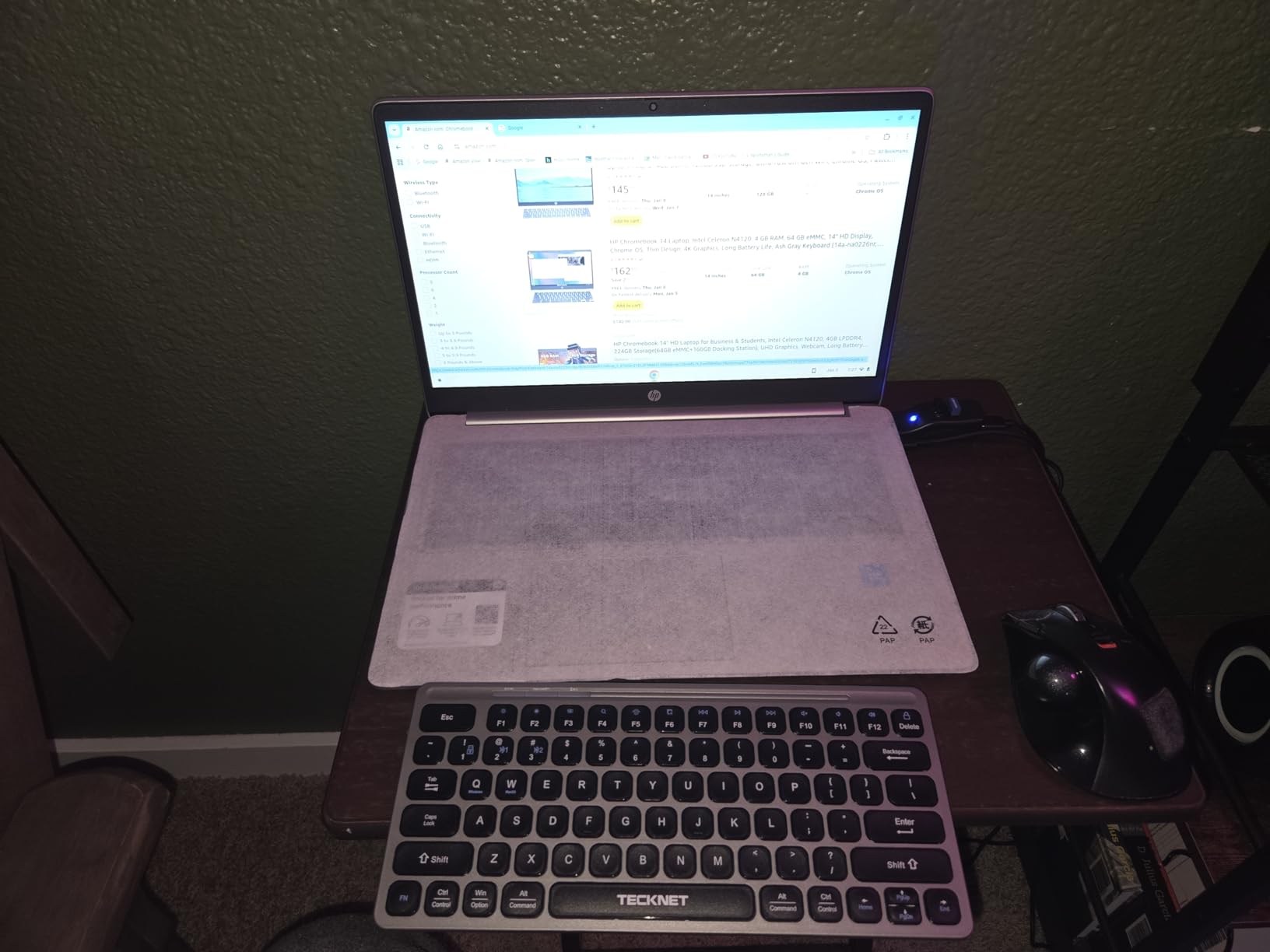 HP 15.6 HD Premium Chromebook, Intel Celeron N Processor 3.7GHz Turbo Speed, 8GB Ram, 64GB SSD, Ultra-Fast WiFi Up to 1700 Mbps, Chrome OS, Arctic Sliver customer photo 2