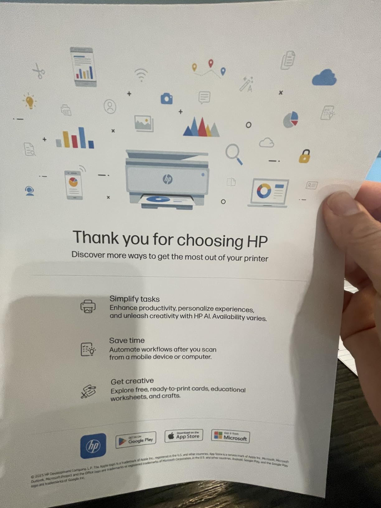 HP OfficeJet Pro 8125e Wireless All-in-One Color Inkjet Printer, Print, scan, Copy, ADF, Duplex Printing Best-for-Home Office, 3 Month Instant Ink Trial Included, AI-Enabled (405T6A) customer photo 1