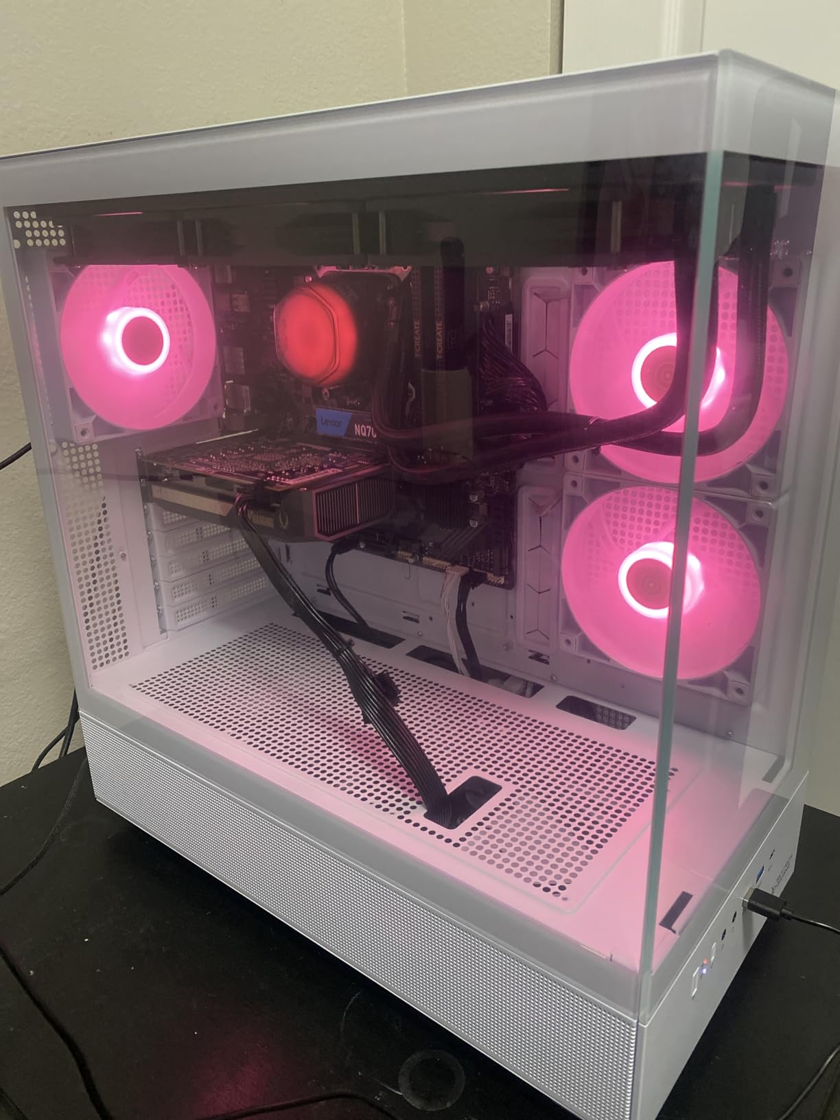 Skytech Gaming Azure 3 Desktop PC, Ryzen 7 9700X 3.8 GHz (5.5GHz), NVIDIA RTX 4060 8GB, 1TB NVMe SSD, 16GB DDR5 RAM 6000, 650W Gold PSU, 360mm ARGB AIO, Wi-Fi, Win 11 customer photo 2