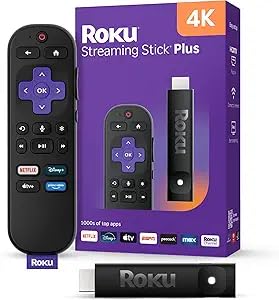 Streaming Stick Plus - 4K & HDR Roku Streaming Device for TV with Voice Remote - Free & Live TV customer photo 1