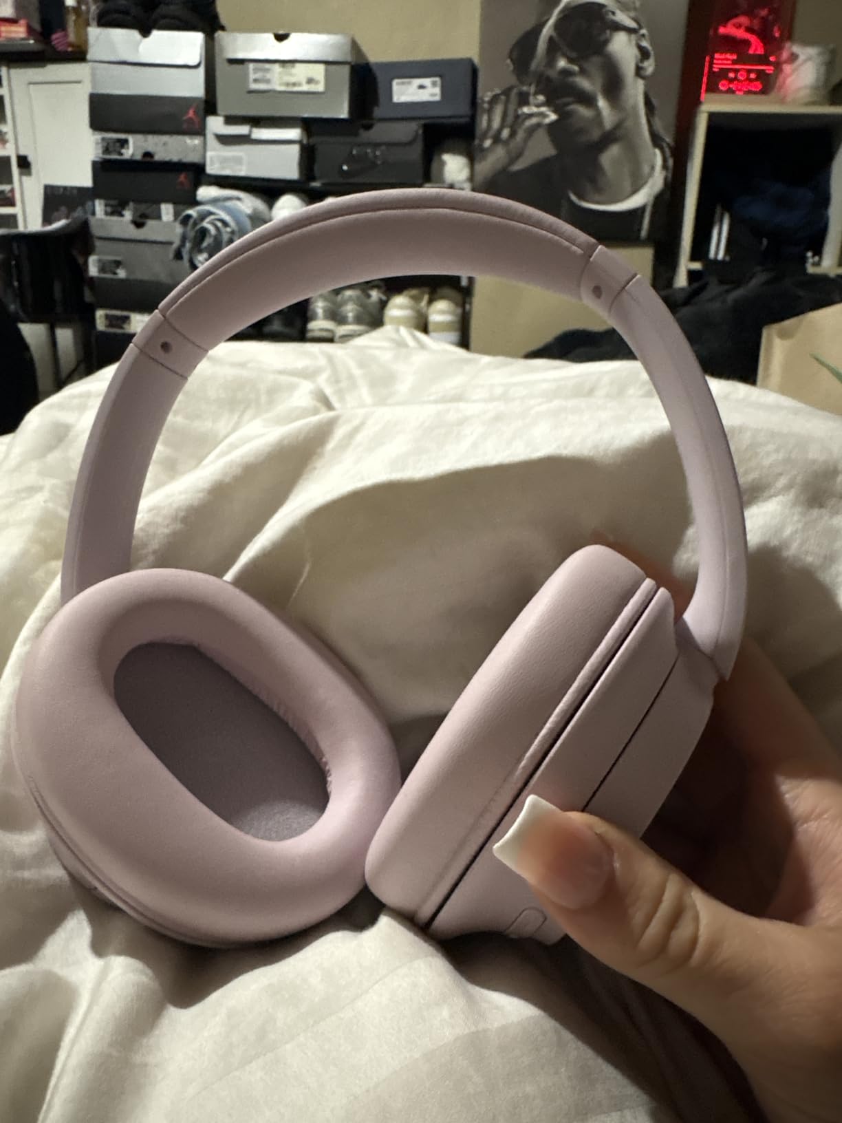 Sony WH-CH720N Noise Canceling Wireless Headphones Bluetooth Over The Ear Headset with Microphone, Pink customer photo 1