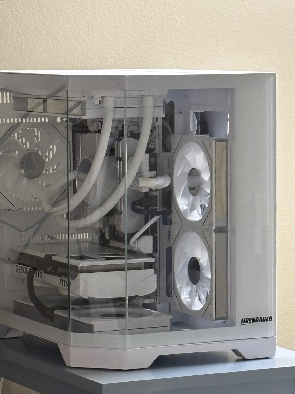 Ocean of Stars AI Gaming PC Desktop - AMD Ryzen 7 7700 8-Core 3.8 GHz (5.3GHz)- GeForce RTX 5070 12GB - 32GB DDR5 RAM 6000 MHz- 1TB PCIe SSD - 850W PSU- Win 11- RGB Prebuilt Computer- Black customer photo 1