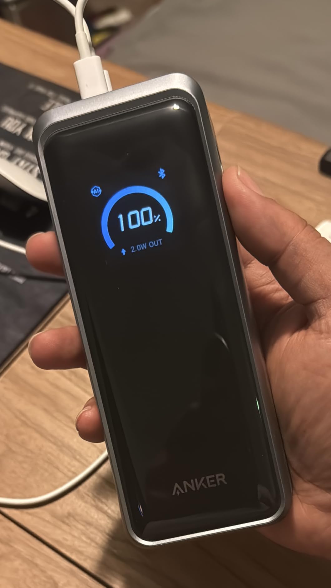 Anker Prime Power Bank, 26,250mAh 3-Port Portable Charger with 300W Max Output, Two-Way Charging, TSA-Approved, App Control, for MacBook, iPhone 17/16 Series, and More customer photo 1