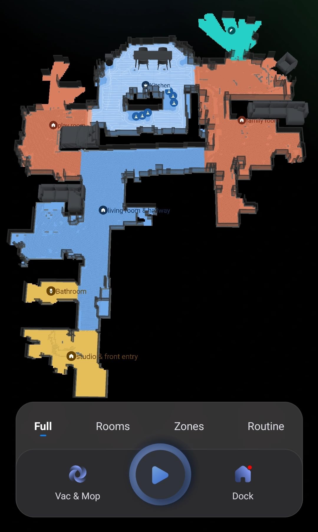 Saros 20 Robot Vacuum and Mop, 3.46 in Double-Layer Threshold, 36,000 Pa, 3.14'' Ultra Slim, Zero-Tangling for Pet Hair, 212°F Hot Water Wash, AI Powered Smart Cleaning for Carpet, Black customer photo 2