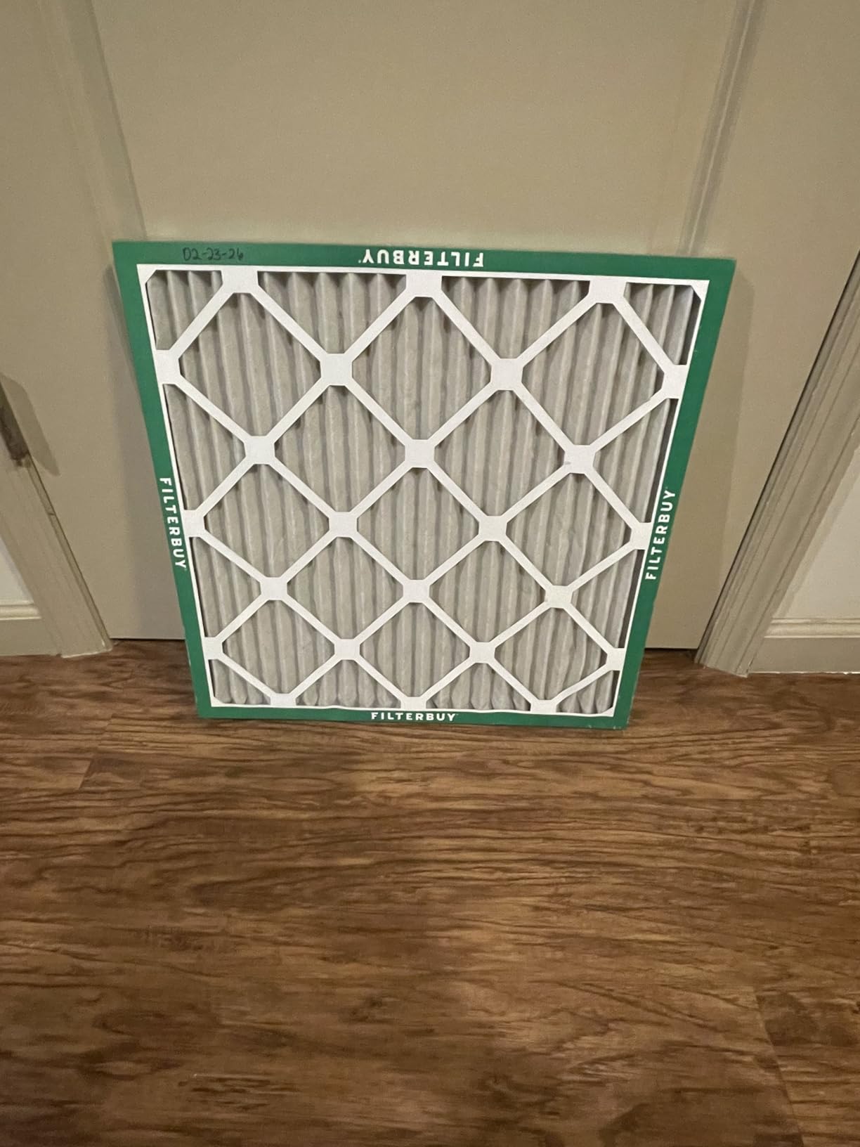Filterbuy 11.25x11.25x1 Air Filter MERV 8 Essential Dust & Allergy Defense (4-Pack), Electrostatic Pleated HVAC AC Furnace Filters Replacement (Actual Size: 11.25 x 11.25 x 0.75) customer photo 1