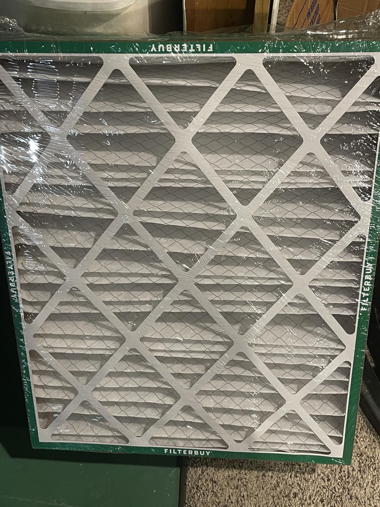 Filterbuy 20x25x5 Air Filter MERV 8 Essential Dust & Allergy Defense (2-Pack), Pleated HVAC AC Furnace Filters for Honeywell FC100A1037, Lennox X6673, and More (Actual Size: 19.88 x 24.75 x 4.38) customer photo 2