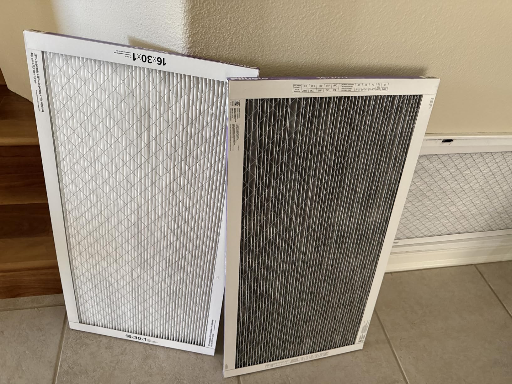 Filtrete 12x12x1 AC Furnace Air Filter, MERV 12, MPR 1500, CERTIFIED asthma & allergy friendly, 3 Month Pleated 1-Inch Electrostatic Air Cleaning Filter, 2-Pack (Actual Size 11.81x11.81x0.78 in) customer photo 1