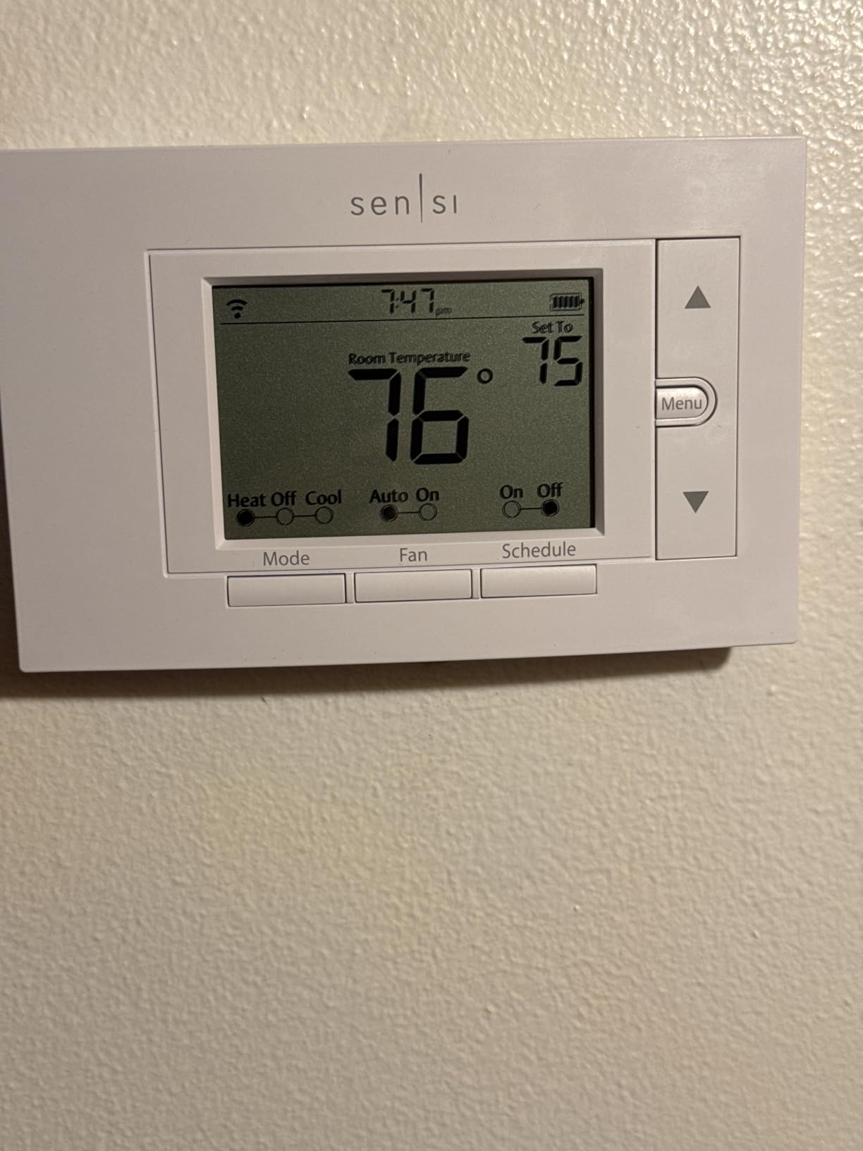 Sensi Smart Thermostat, 100 Years Of Expertise, Wi-Fi, Data Privacy, Programmable, Easy DIY Install, Works With Alexa, Energy Star Certified, Mobile App, ST55 customer photo 1