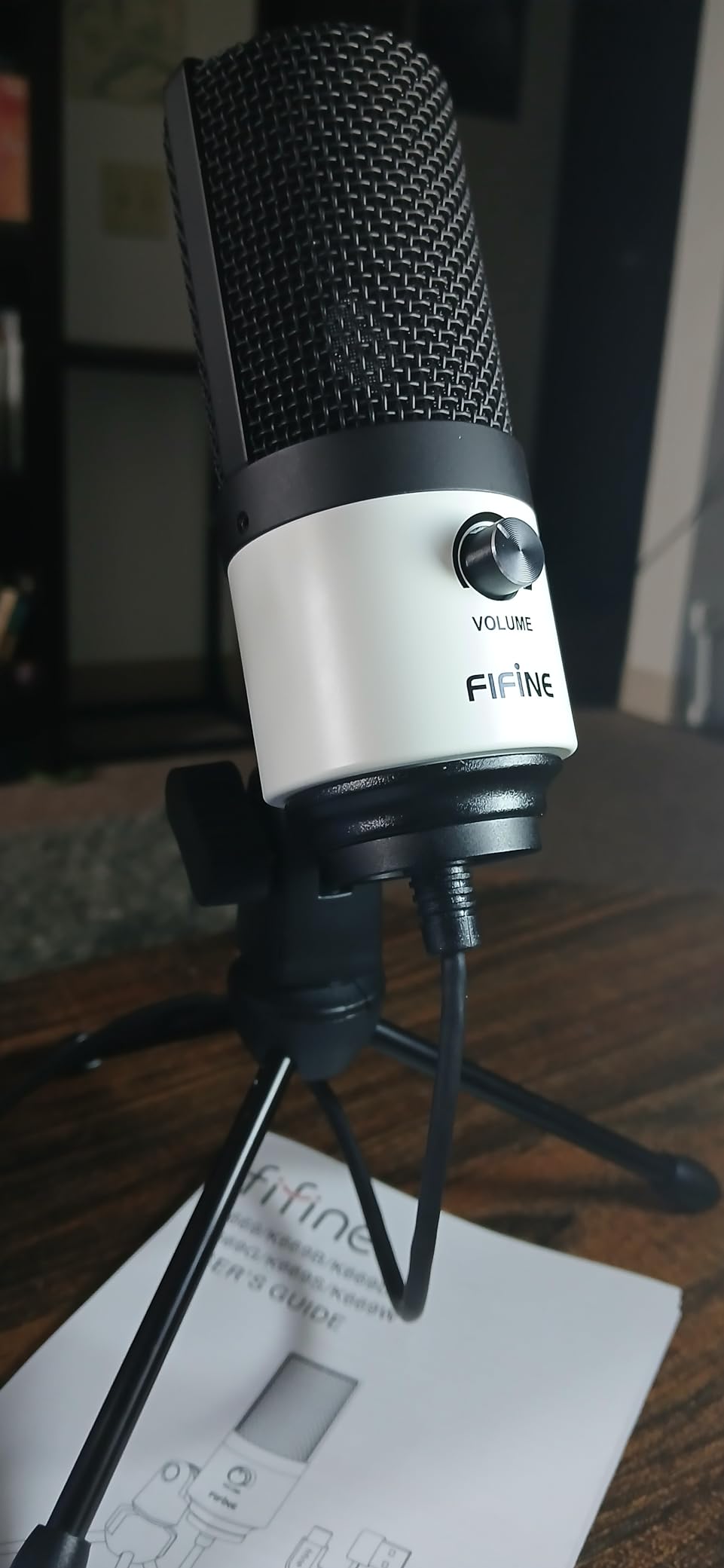 FIFINE USB Microphone, Metal Condenser Recording Microphone for MAC OS, Windows, Cardioid Laptop Mic for Recording Vocals, Voice Overs, Streaming, Meeting and YouTube Videos-K669B customer photo 2