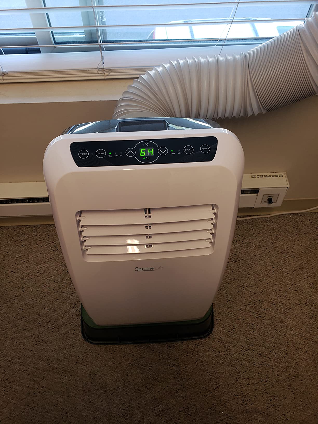 SereneLife 3-in-1 Portable Air Conditioner with Built-in Dehumidifier Function, Fan Mode, Remote Control, Complete Window Mount Exhaust Kit customer photo 1