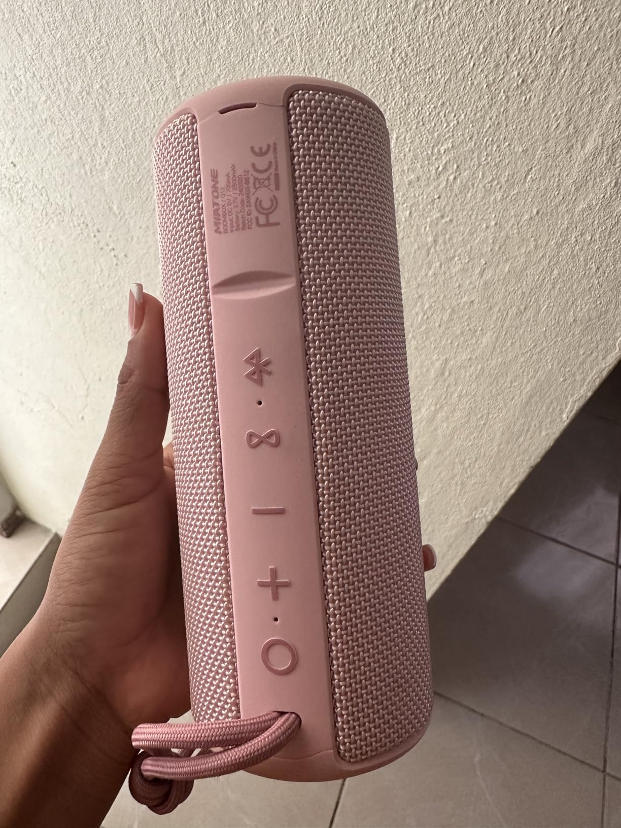 MIATONE Boombox Outdoor Portable Bluetooth Speaker Waterproof Wireless Speakers Gifts for Women Mothers Mom Wife Her - Pink customer photo 1