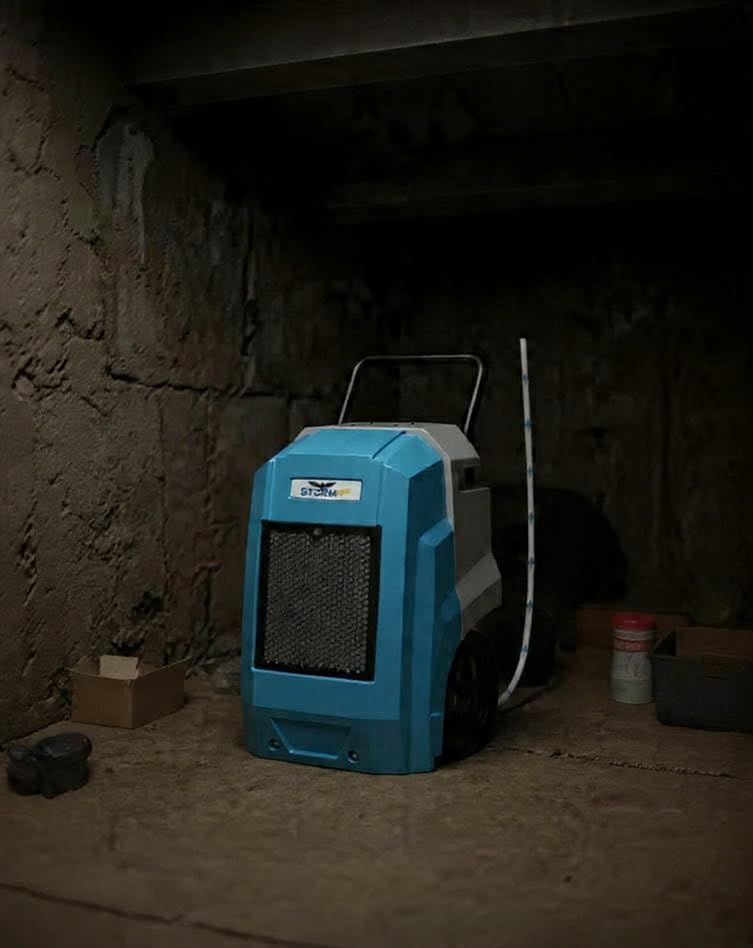 ALORAIR 180 PPD Commercial Dehumidifier with Pump, LGR Technology, Heavy-Duty for Water Damage Restoration, Flood Cleanup and Basements, 5-Year Warranty, Blue, Storm Pro customer photo 1