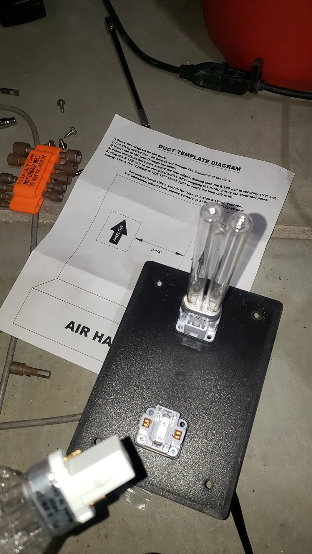 Original Pure Air UV Dual Light Bulbs Air Purifier Whole House UV UVC Light in Duct for HVAC Ac (Air Conditioning) customer photo 2