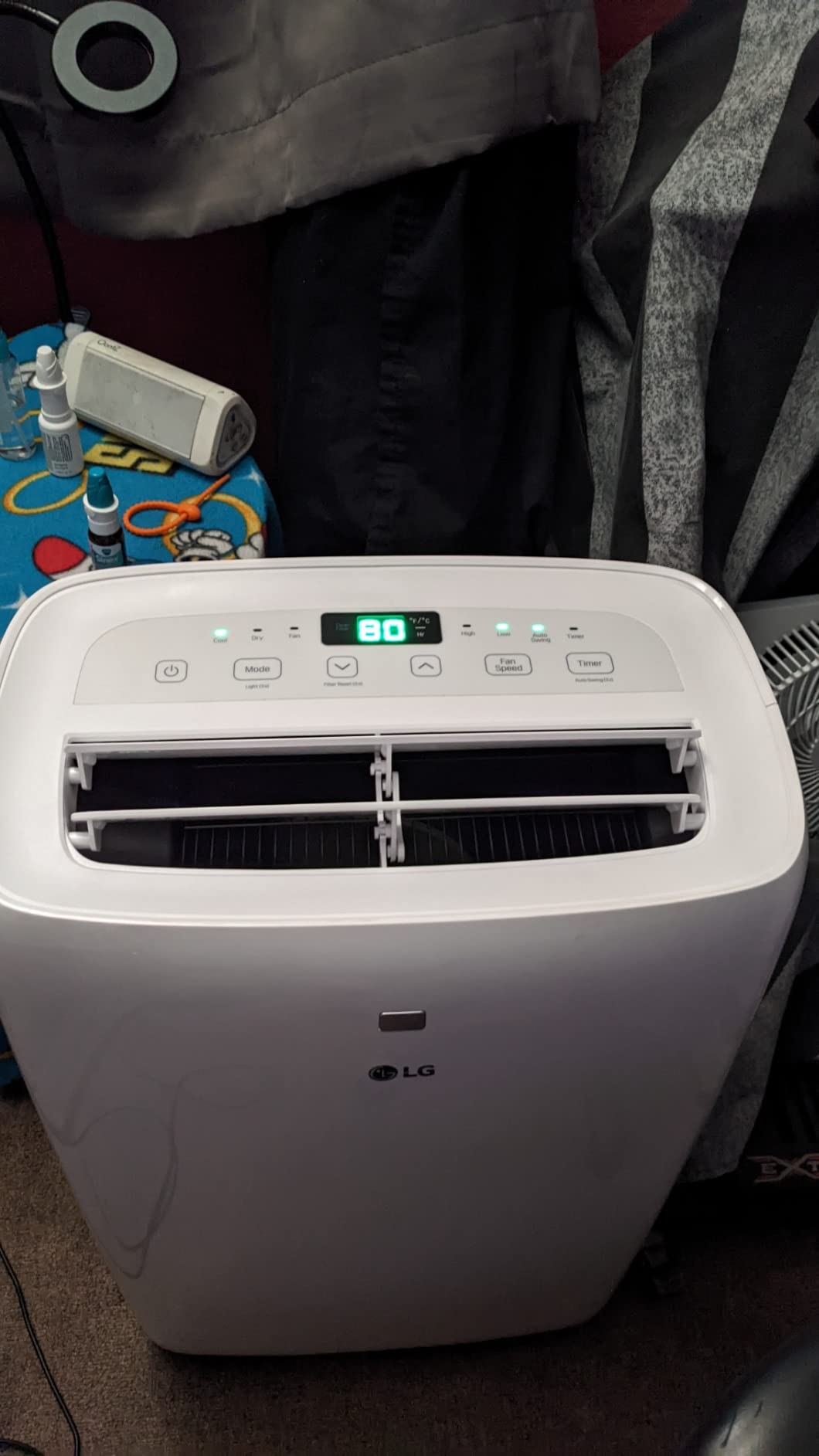LG 7,000 BTU (DOE) 10,000 BTU (ASHRAE) Portable Air Conditioner, 115V, Cools 300 Sq.Ft. (12' x 25' Room Size), Quiet Operation, LCD Remote Control, and Window Installation Kit, White customer photo 1