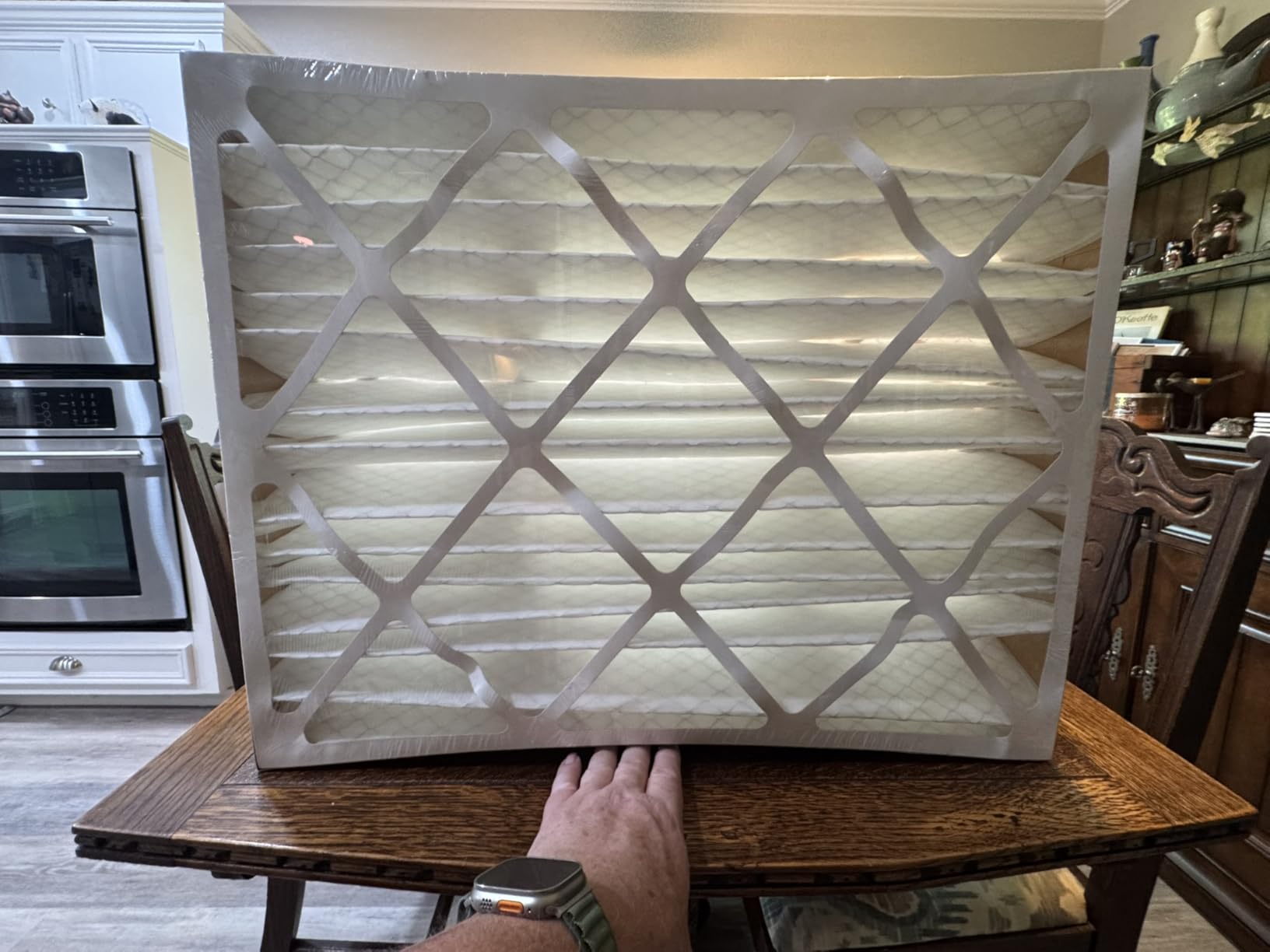 Honeywell Home 20x25x4 MERV 12, AC Furnace Air Filter, 3 PACK (CF200A1016-3PKAM) (Actual Dimensions: 19.9 x 24.9 x 4.38 in.) customer photo 2
