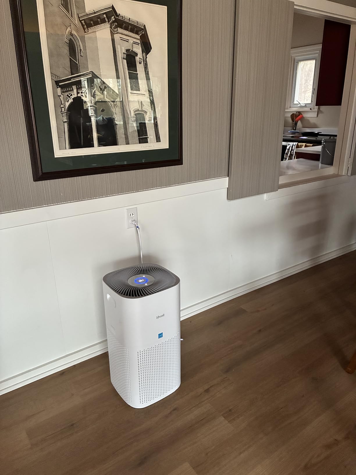 LEVOIT Air Purifiers for Home Large Room Up to 2933 Ft² With HEPA Sleep Mode, AHAM VERIFIDE, Smart WIFI, PM2.5 Monitor, 3-in-1 Filter For Smoke, Pet Allergies, Dust, Alexa Control, Core 600S-P, White customer photo 2