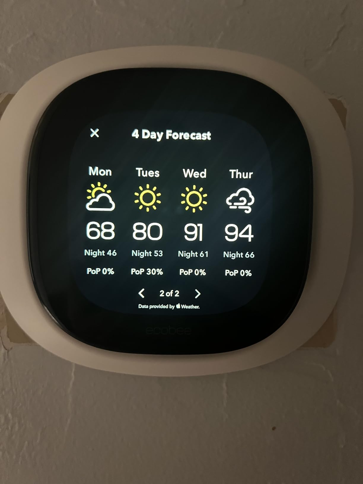 ecobee Smart Thermostat Premium with Smart Sensor and Air Quality Monitor - Programmable Wifi Thermostat - Works with Siri, Alexa, Google Assistant, Black customer photo 1