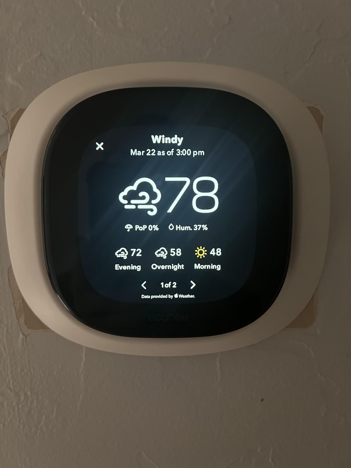 ecobee Smart Thermostat Premium with Smart Sensor and Air Quality Monitor - Programmable Wifi Thermostat - Works with Siri, Alexa, Google Assistant, Black customer photo 2