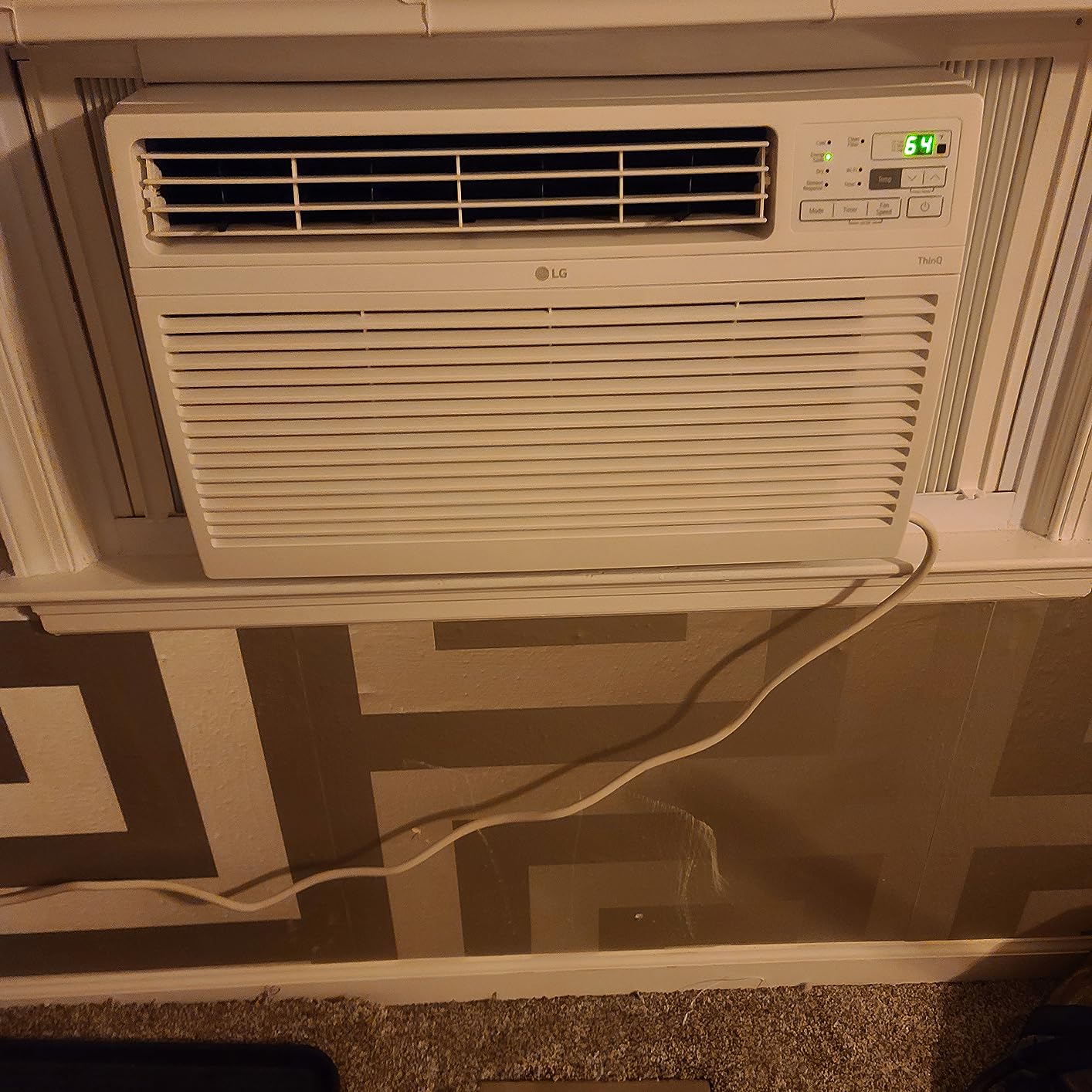 LG 14000 BTU Window Air Conditioners [2023 New] Remote Control WiFi Enabled App Ultra-Quiet Washable Filter Cools 800Sq.Ft for Large Room AC Unit air conditioner Easy Install White LW1521ERSM1 customer photo 1