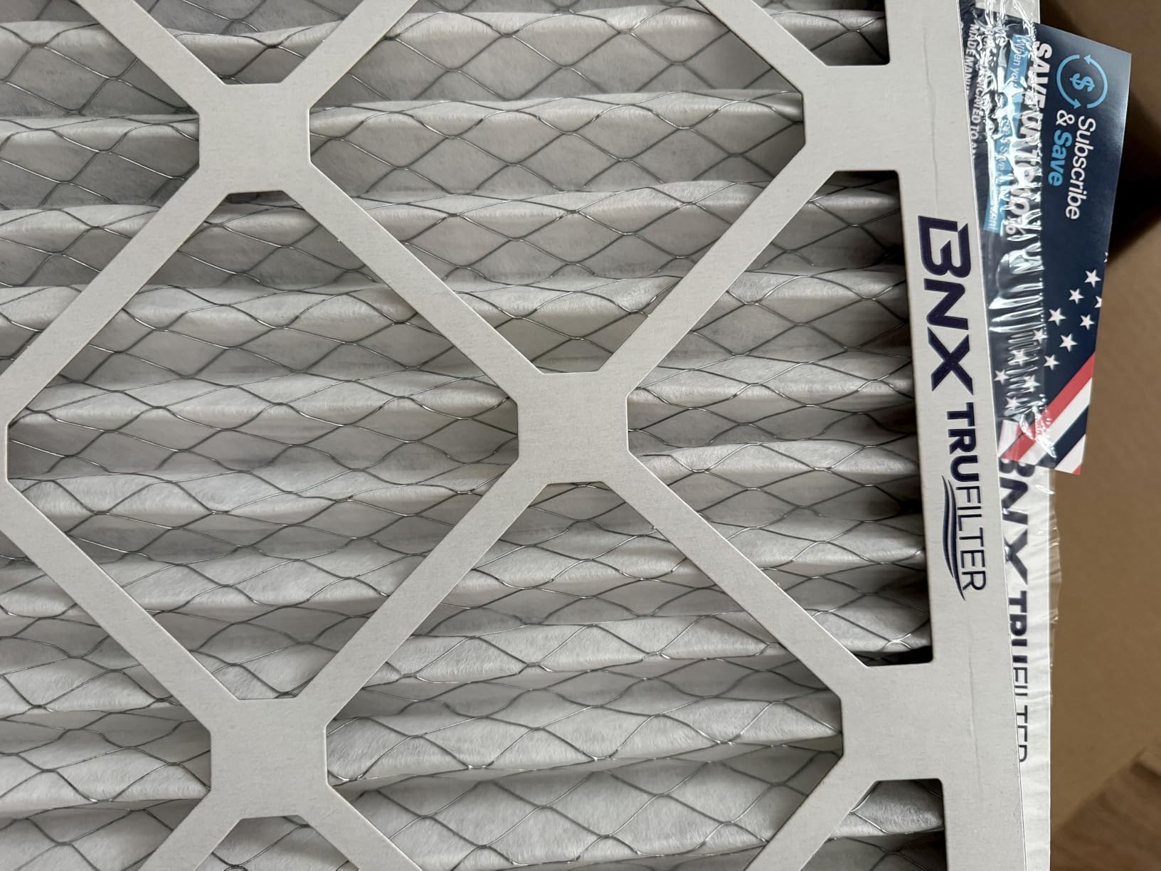 BNX TruFilter 12x12x1 Air Filter MERV 13 (6-Pack) - MADE IN USA - Electrostatic Pleated Air Conditioner HVAC AC Furnace Filters for Allergies, Pollen, Mold, Bacteria, Smoke, Allergen, MPR 1900 FPR 10 customer photo 1